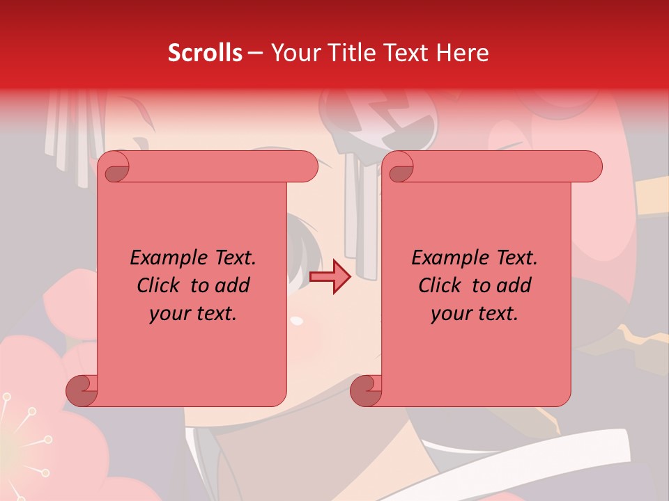 A Woman With Red Hair And A Hat On Her Head PowerPoint Template