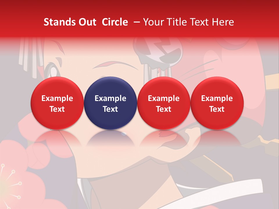 A Woman With Red Hair And A Hat On Her Head PowerPoint Template