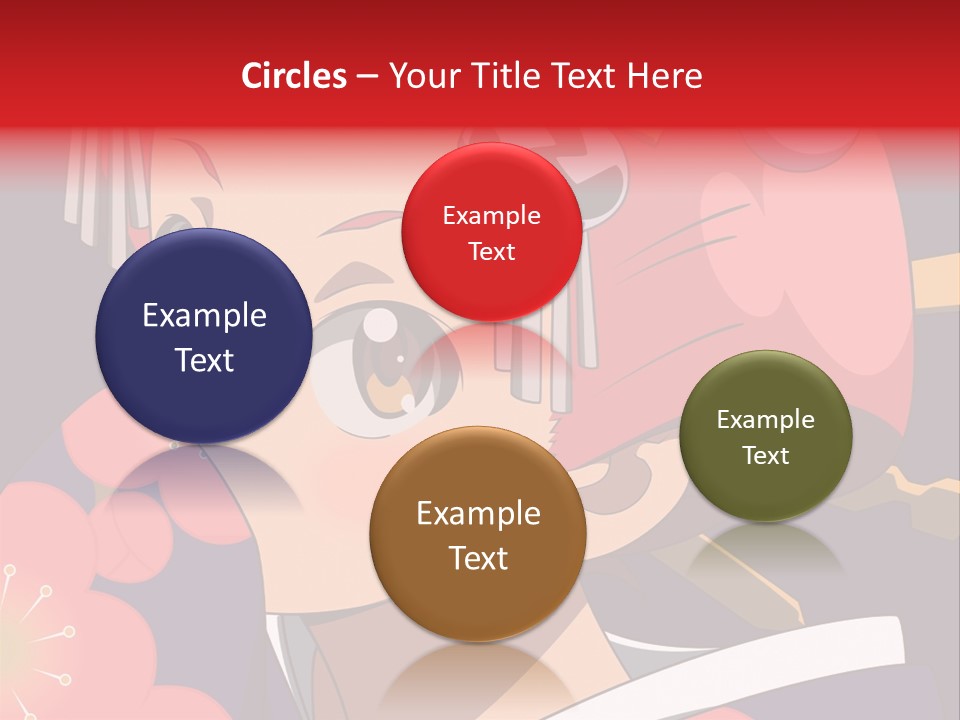 A Woman With Red Hair And A Hat On Her Head PowerPoint Template