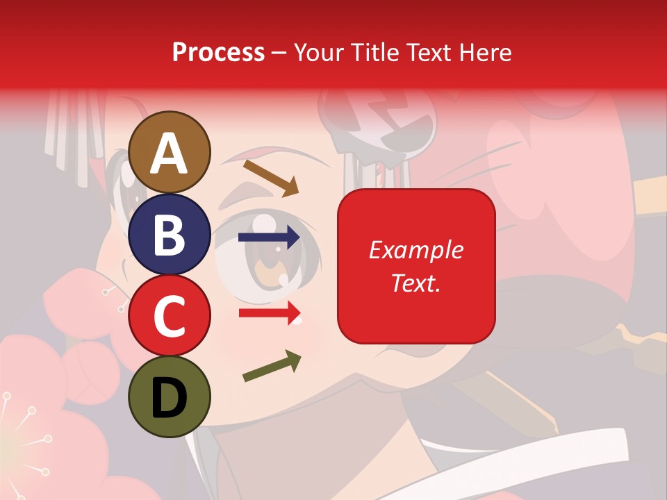 A Woman With Red Hair And A Hat On Her Head PowerPoint Template