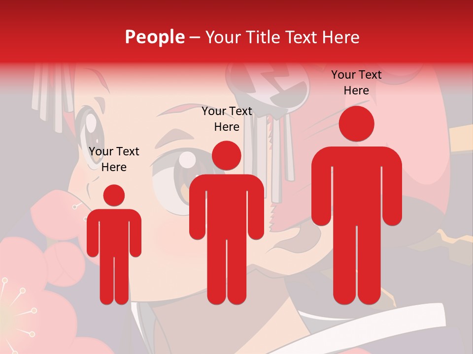 A Woman With Red Hair And A Hat On Her Head PowerPoint Template