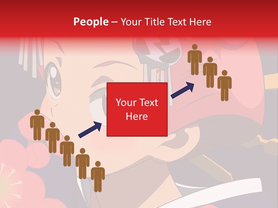 A Woman With Red Hair And A Hat On Her Head PowerPoint Template