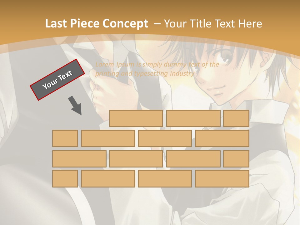 A Couple Of People Standing Next To Each Other PowerPoint Template