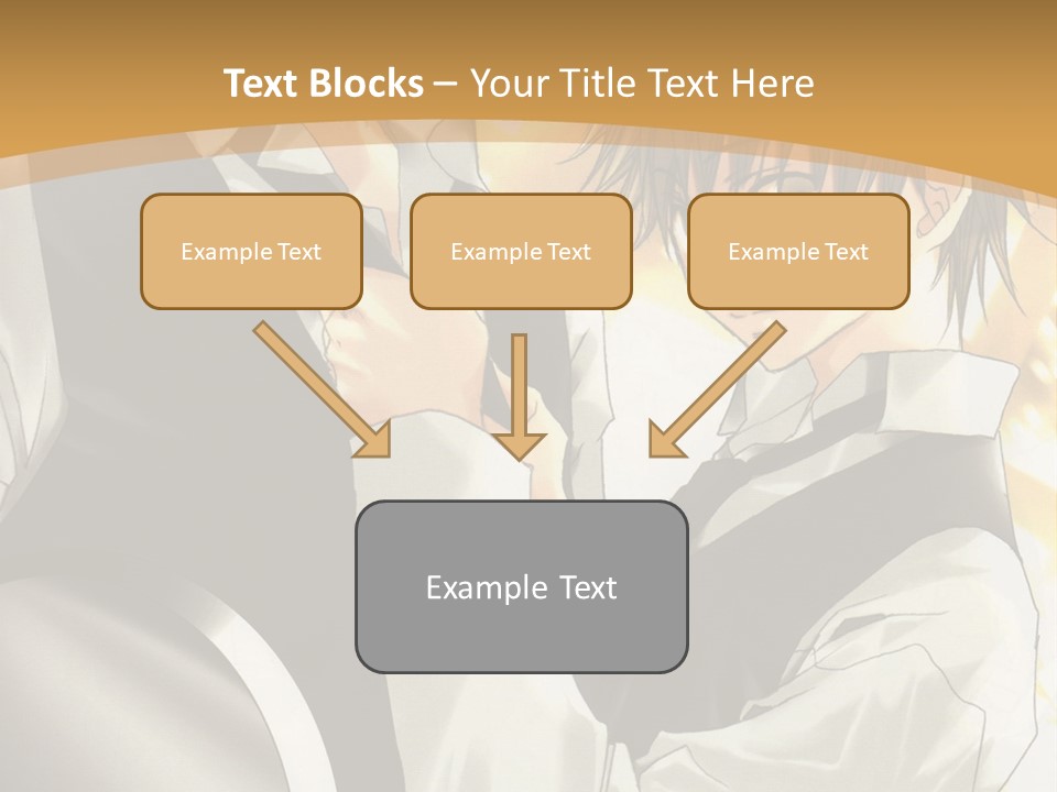 A Couple Of People Standing Next To Each Other PowerPoint Template