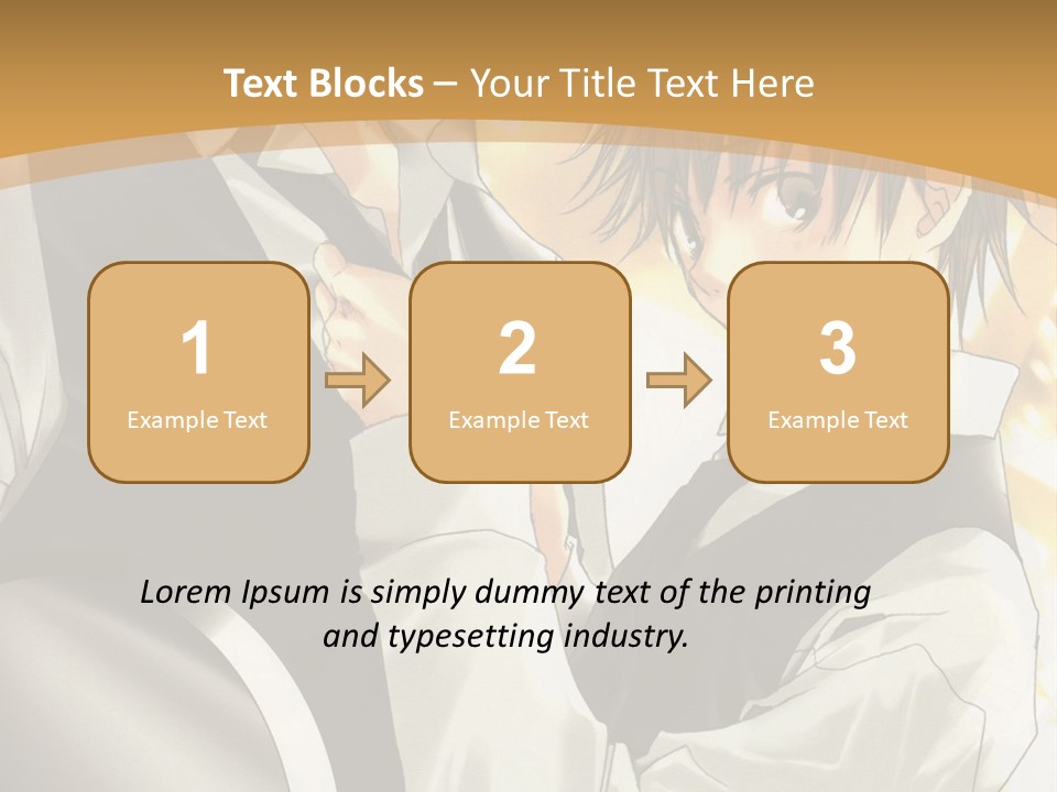A Couple Of People Standing Next To Each Other PowerPoint Template