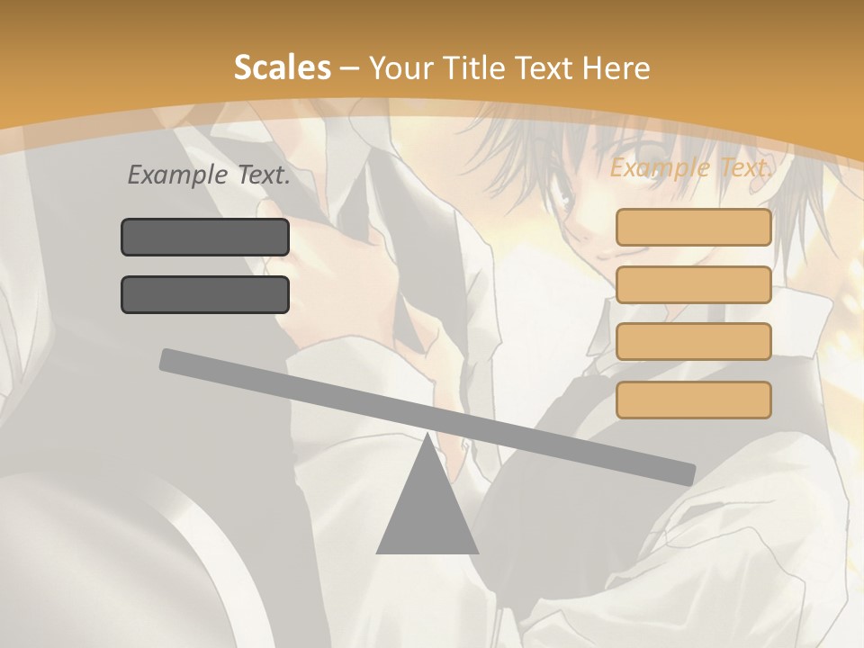 A Couple Of People Standing Next To Each Other PowerPoint Template