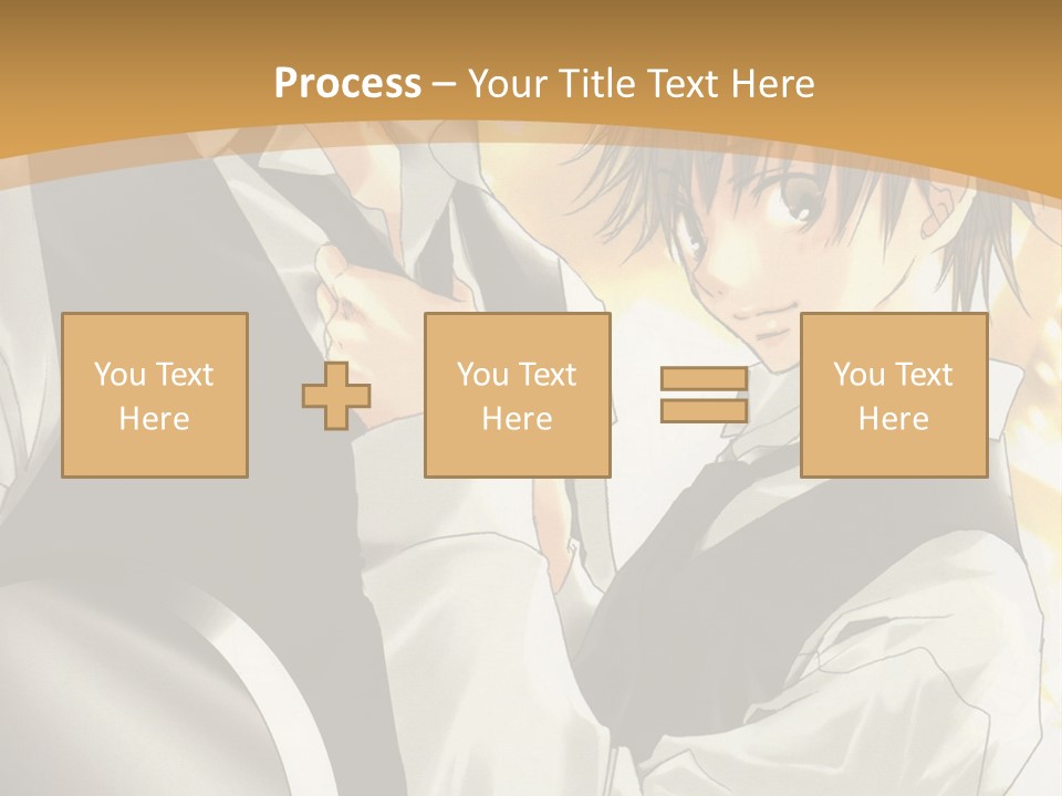 A Couple Of People Standing Next To Each Other PowerPoint Template