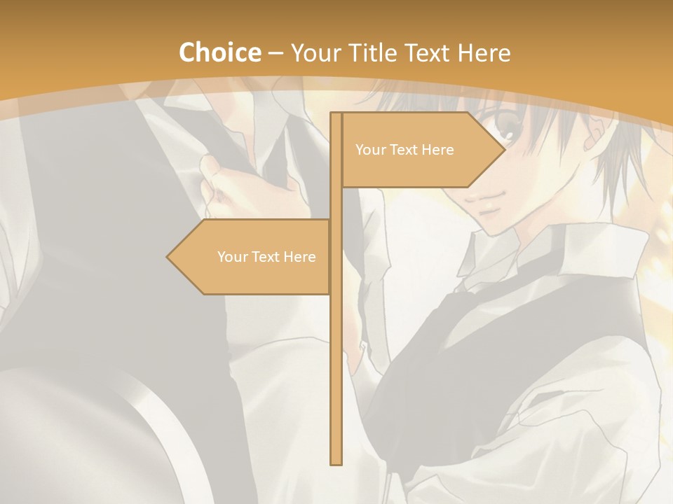 A Couple Of People Standing Next To Each Other PowerPoint Template