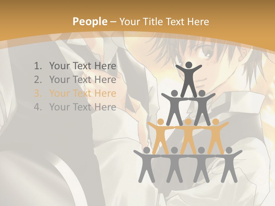 A Couple Of People Standing Next To Each Other PowerPoint Template