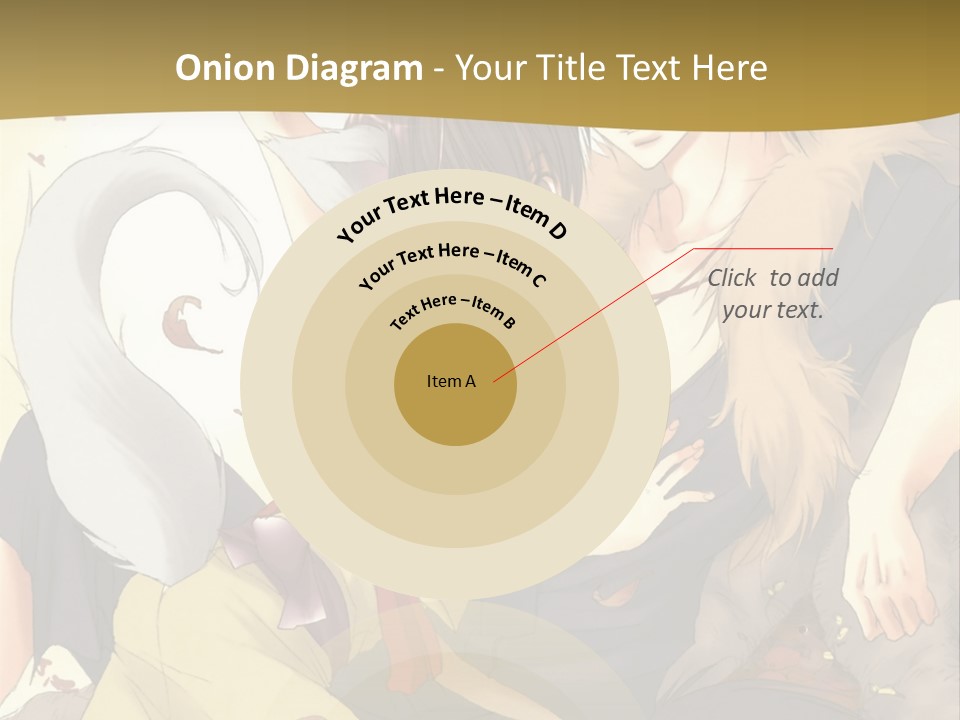 A Couple Of Anime Characters Sitting Next To Each Other PowerPoint Template