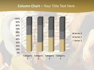 A Couple Of Anime Characters Sitting Next To Each Other PowerPoint Template