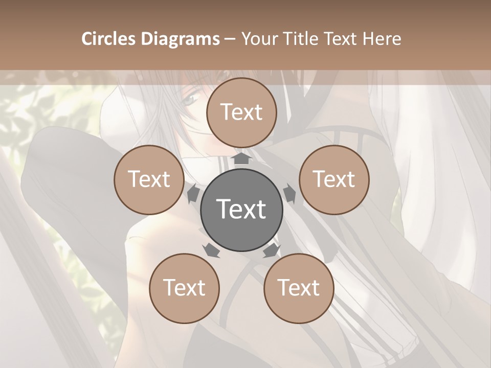 A Couple Of People Sitting Next To Each Other PowerPoint Template