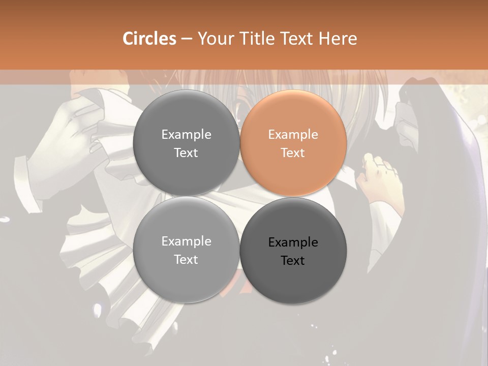 A Couple Of Anime Characters Hugging In Front Of A Full Moon PowerPoint Template