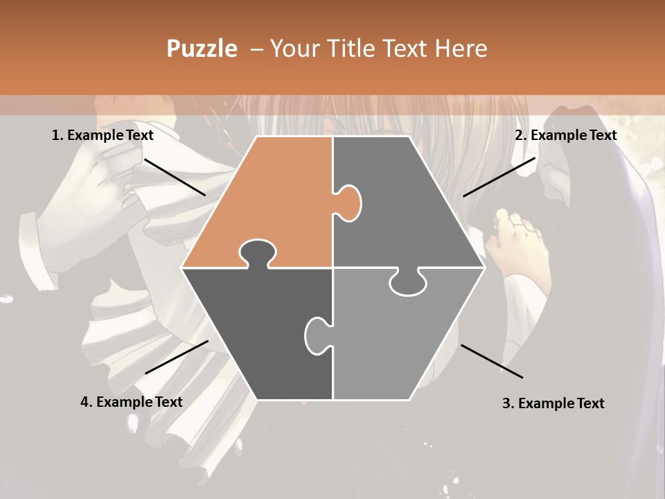 A Couple Of Anime Characters Hugging In Front Of A Full Moon PowerPoint Template