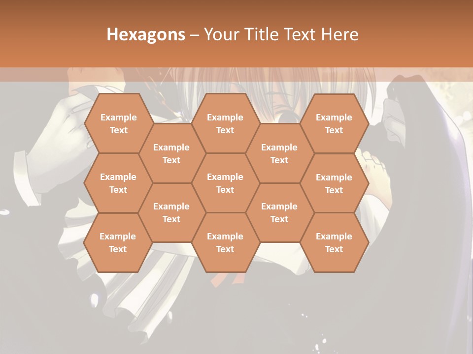 A Couple Of Anime Characters Hugging In Front Of A Full Moon PowerPoint Template