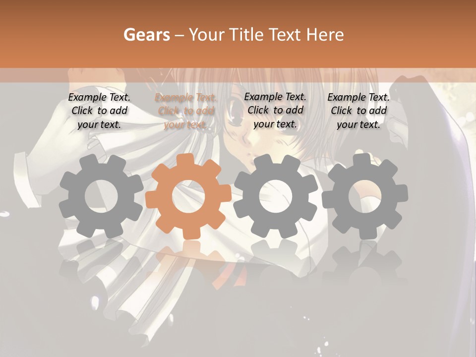 A Couple Of Anime Characters Hugging In Front Of A Full Moon PowerPoint Template