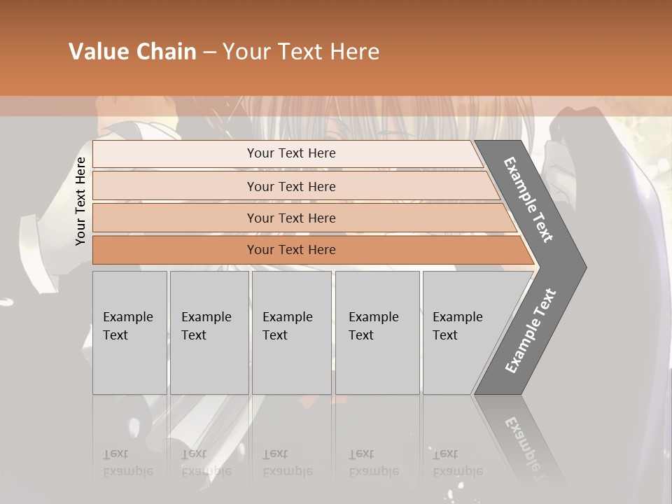 A Couple Of Anime Characters Hugging In Front Of A Full Moon PowerPoint Template
