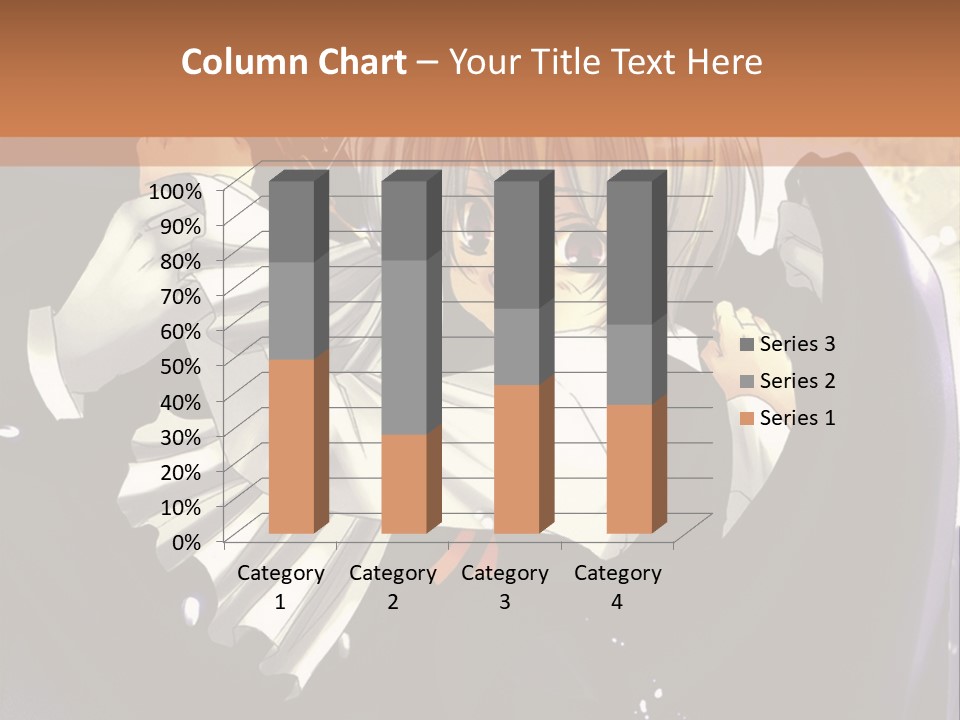 A Couple Of Anime Characters Hugging In Front Of A Full Moon PowerPoint Template