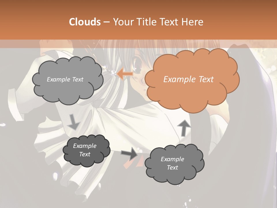 A Couple Of Anime Characters Hugging In Front Of A Full Moon PowerPoint Template