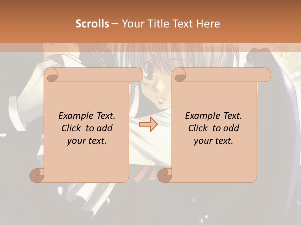 A Couple Of Anime Characters Hugging In Front Of A Full Moon PowerPoint Template