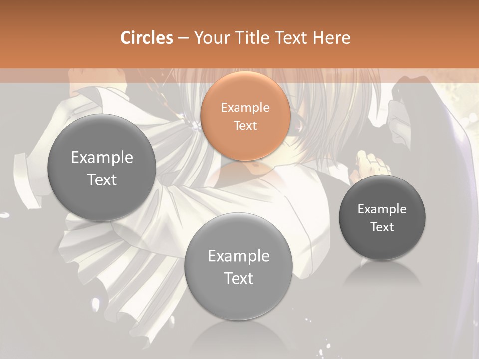 A Couple Of Anime Characters Hugging In Front Of A Full Moon PowerPoint Template