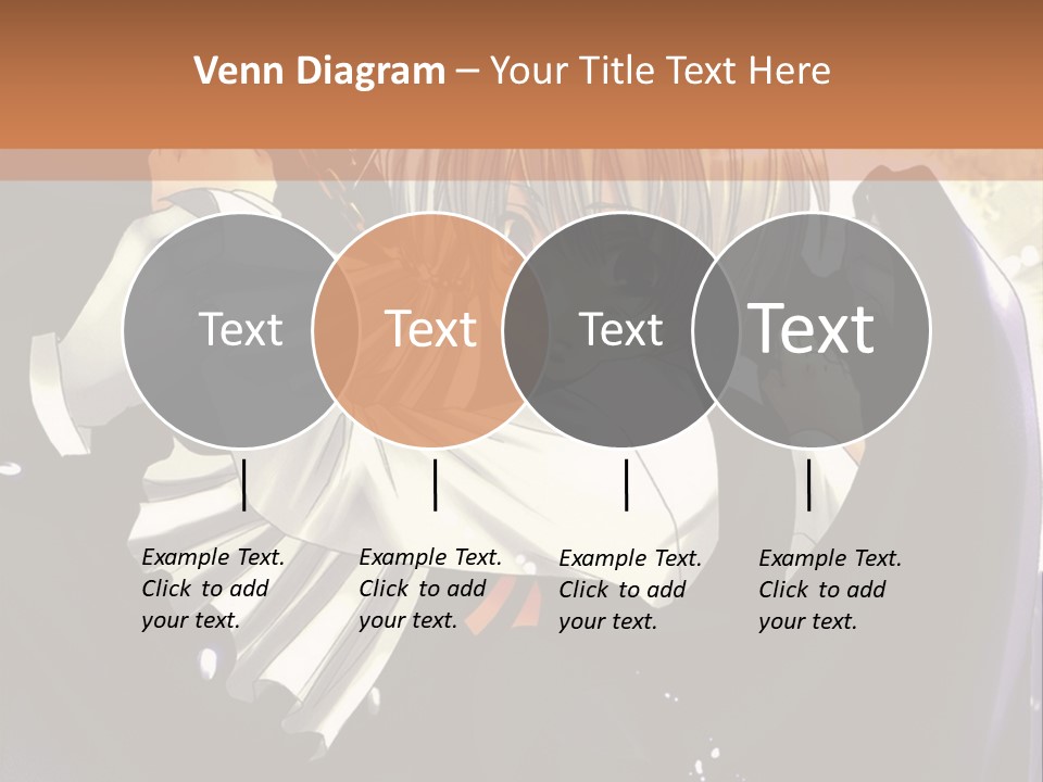 A Couple Of Anime Characters Hugging In Front Of A Full Moon PowerPoint Template