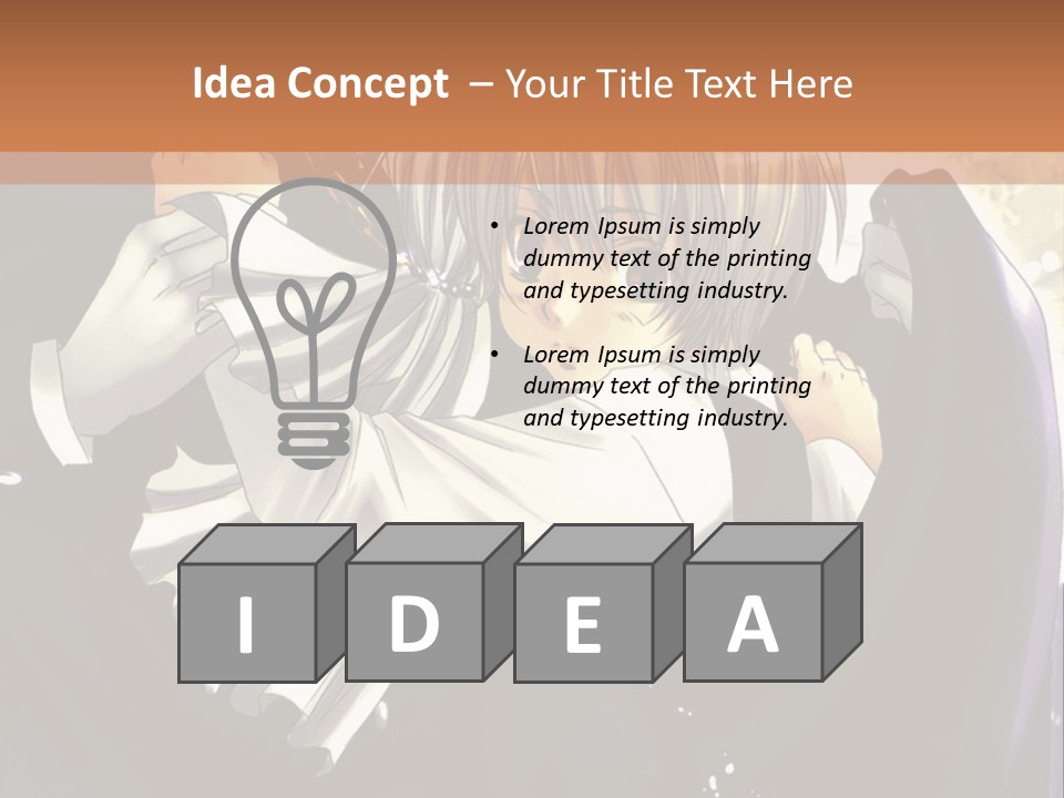 A Couple Of Anime Characters Hugging In Front Of A Full Moon PowerPoint Template