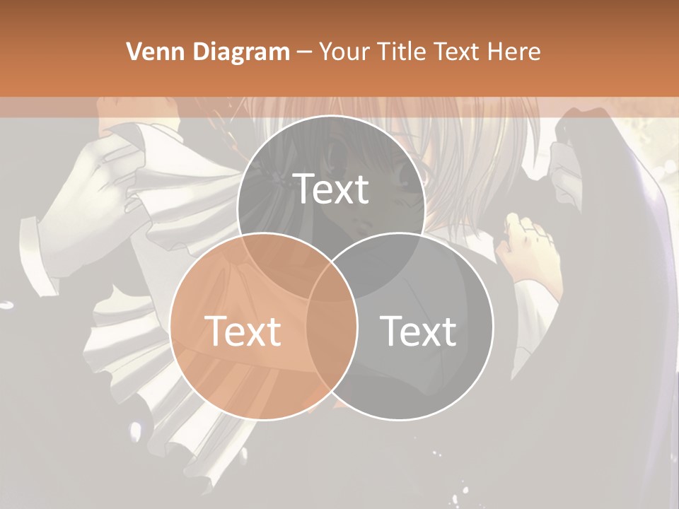 A Couple Of Anime Characters Hugging In Front Of A Full Moon PowerPoint Template