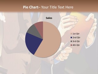 A Couple Of People Standing Next To Each Other PowerPoint Template