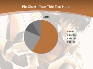 A Couple Of Anime Characters Sitting Next To Each Other PowerPoint Template