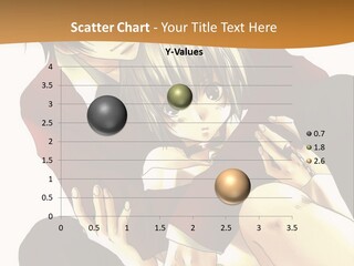 A Couple Of Anime Characters Sitting Next To Each Other PowerPoint Template