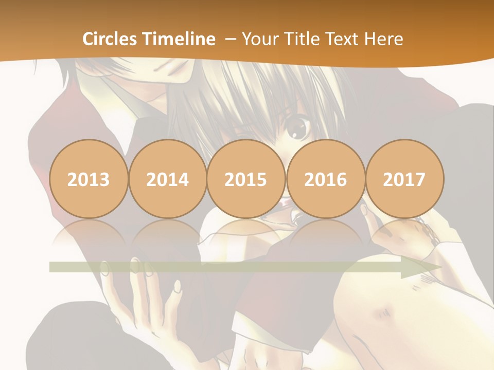 A Couple Of Anime Characters Sitting Next To Each Other PowerPoint Template
