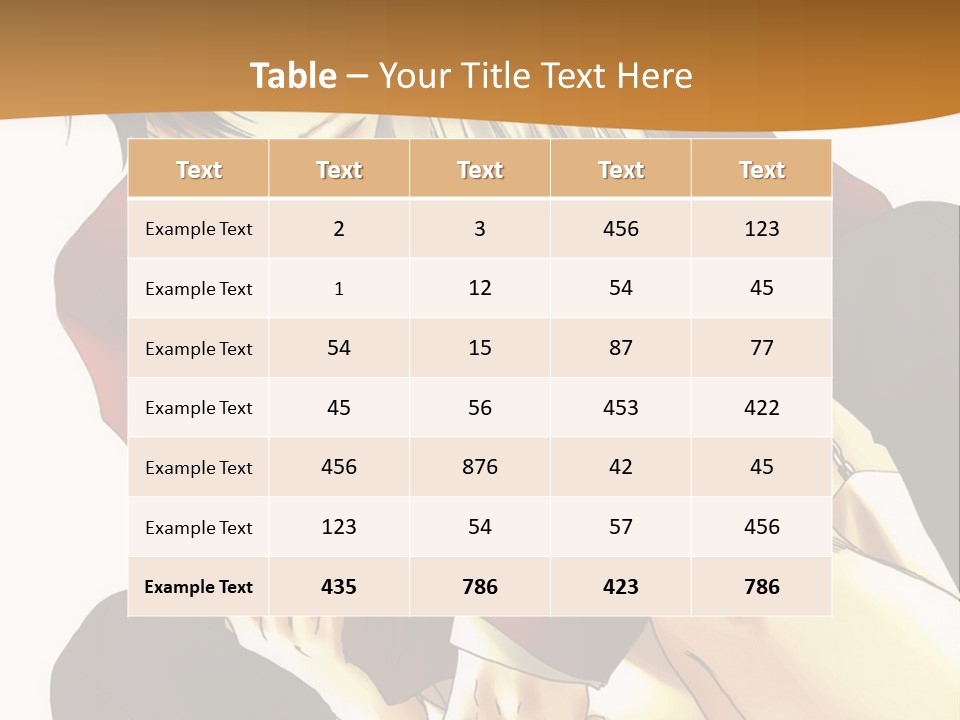 A Couple Of Anime Characters Sitting Next To Each Other PowerPoint Template