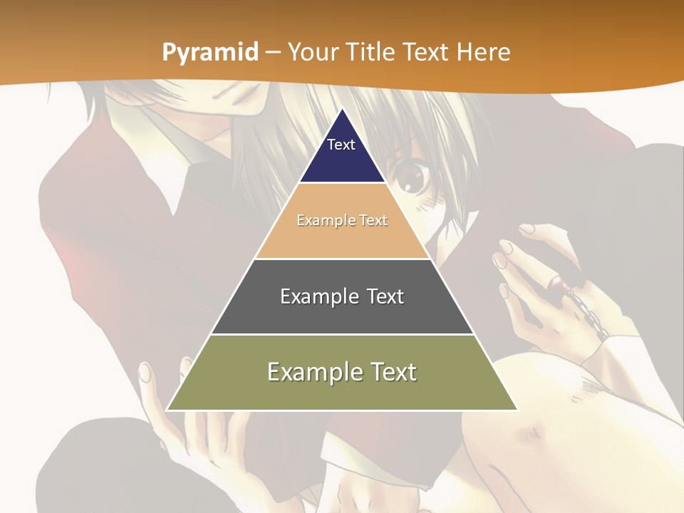 A Couple Of Anime Characters Sitting Next To Each Other PowerPoint Template