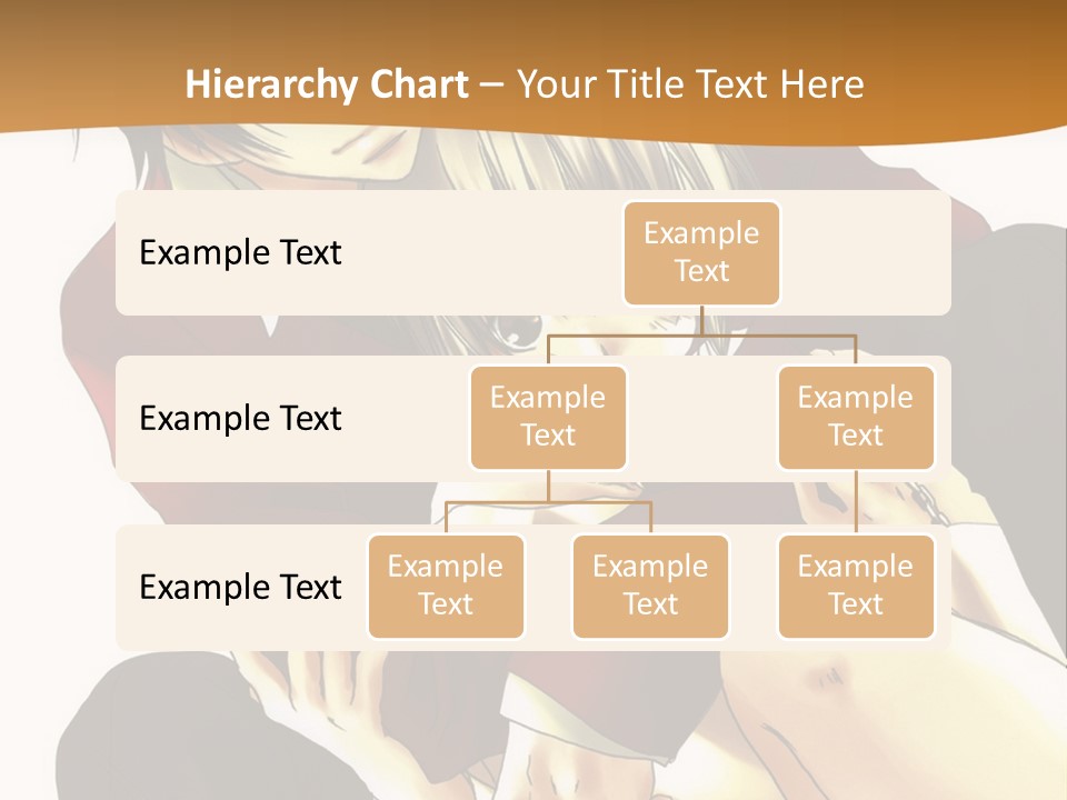 A Couple Of Anime Characters Sitting Next To Each Other PowerPoint Template