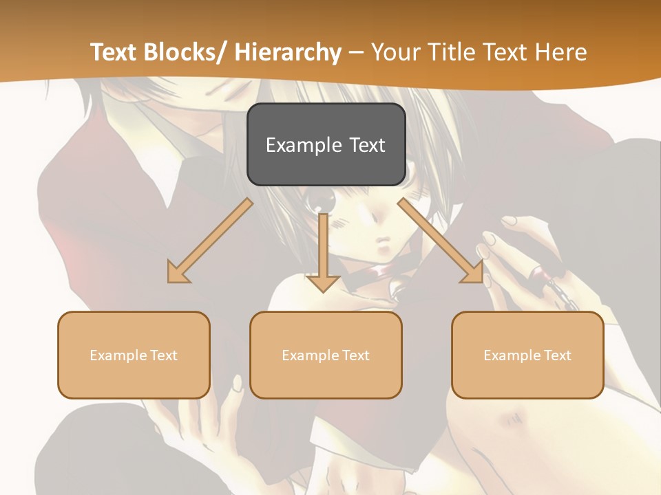 A Couple Of Anime Characters Sitting Next To Each Other PowerPoint Template
