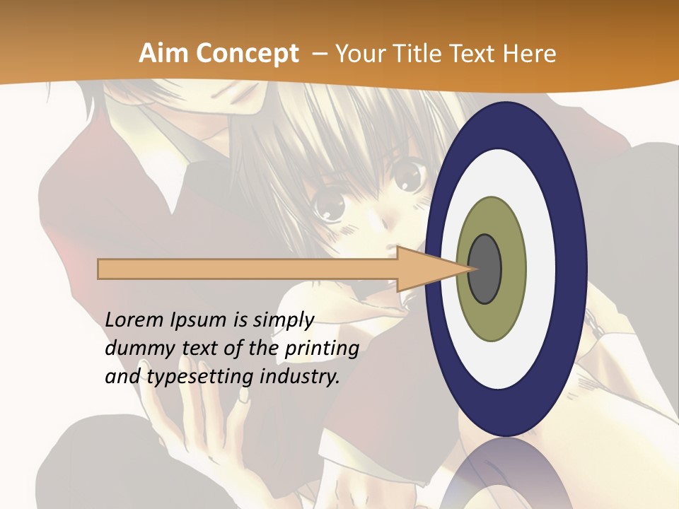 A Couple Of Anime Characters Sitting Next To Each Other PowerPoint Template