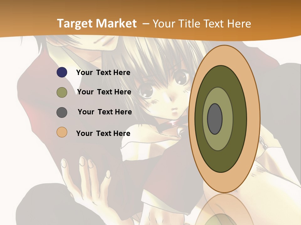 A Couple Of Anime Characters Sitting Next To Each Other PowerPoint Template