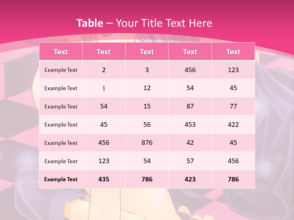 A Man And Woman Are Kissing In A Pink Background PowerPoint Template