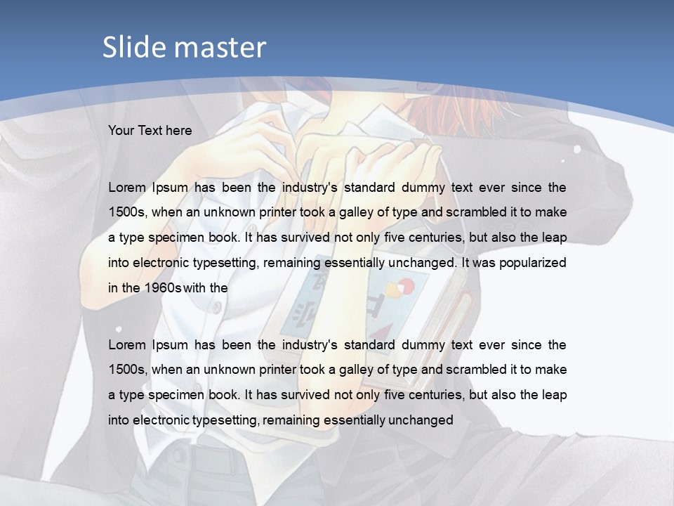 A Man And A Woman Are Sitting On A Bench PowerPoint Template