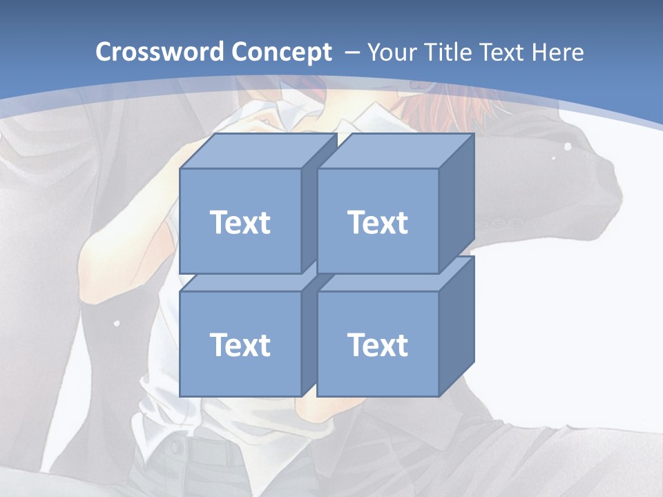 A Man And A Woman Are Sitting On A Bench PowerPoint Template