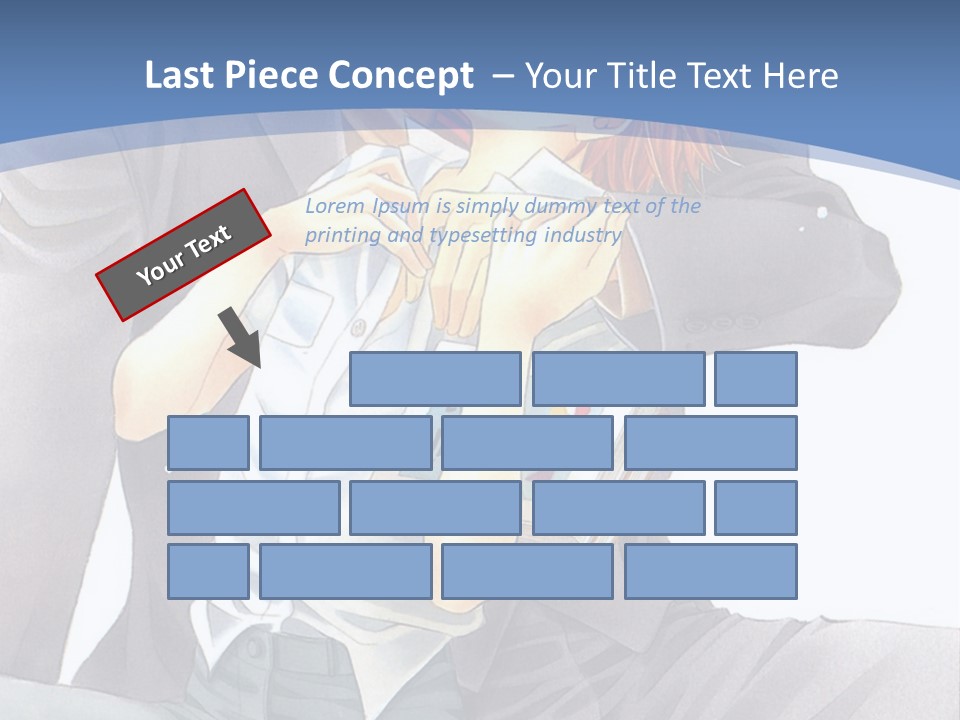 A Man And A Woman Are Sitting On A Bench PowerPoint Template