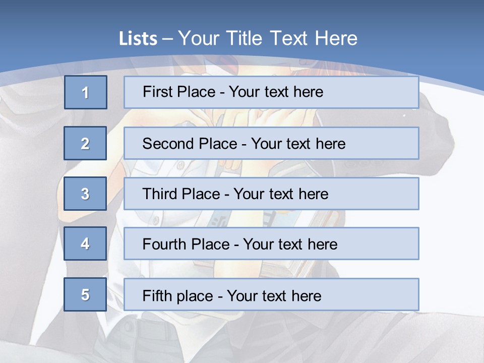 A Man And A Woman Are Sitting On A Bench PowerPoint Template