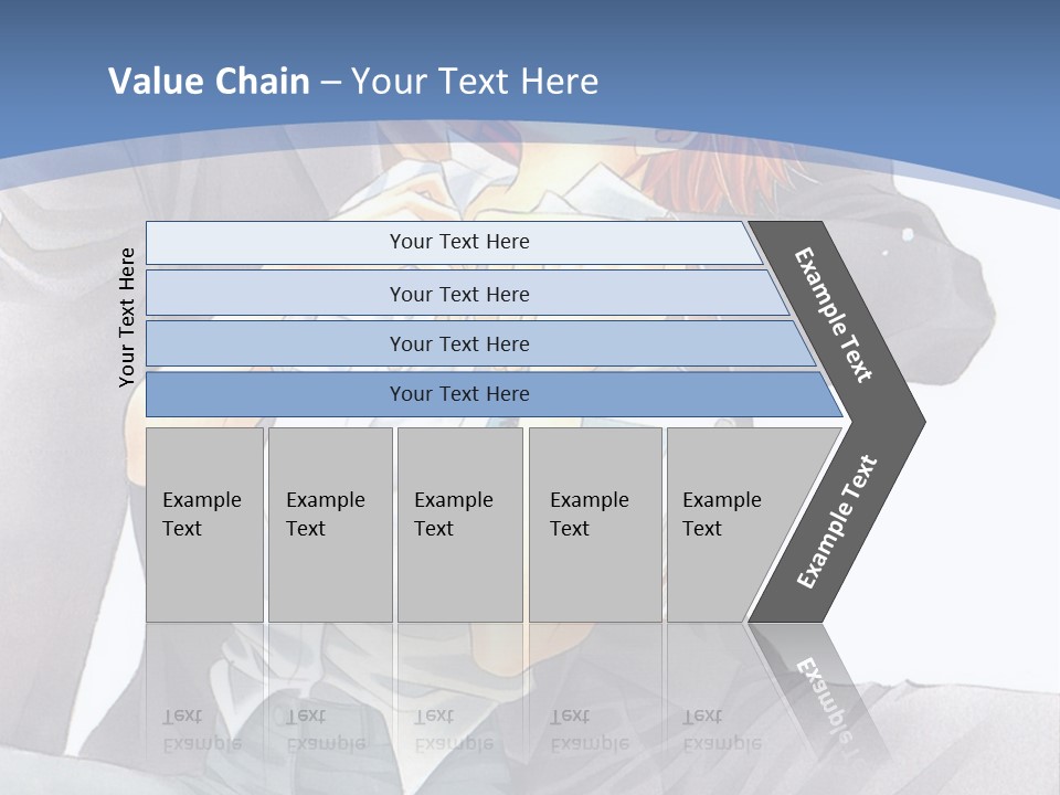 A Man And A Woman Are Sitting On A Bench PowerPoint Template