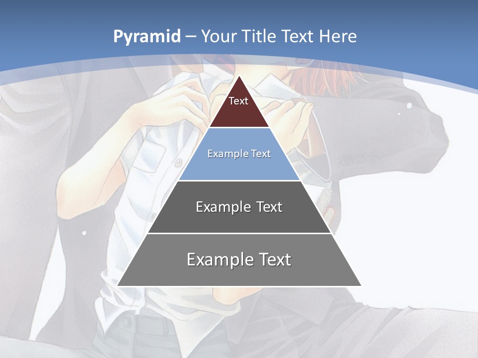 A Man And A Woman Are Sitting On A Bench PowerPoint Template