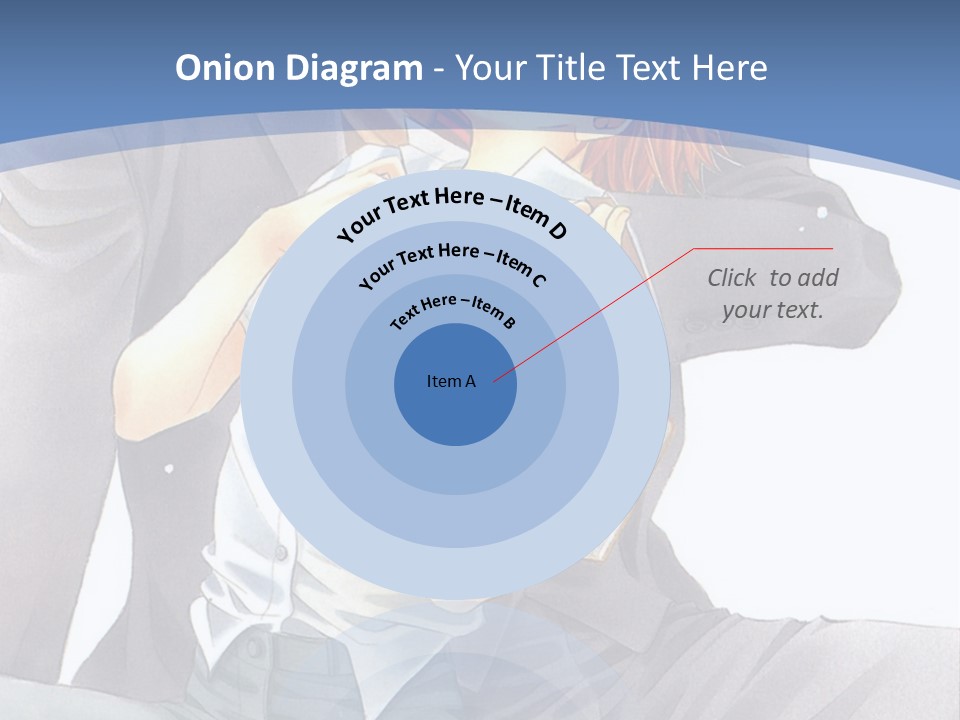 A Man And A Woman Are Sitting On A Bench PowerPoint Template