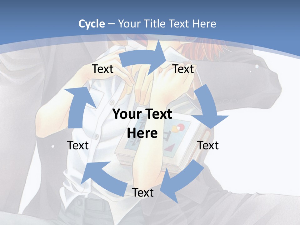 A Man And A Woman Are Sitting On A Bench PowerPoint Template