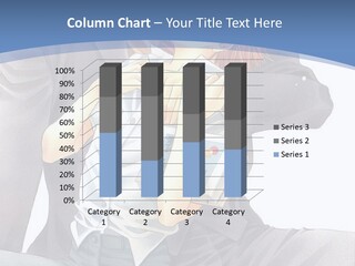 A Man And A Woman Are Sitting On A Bench PowerPoint Template