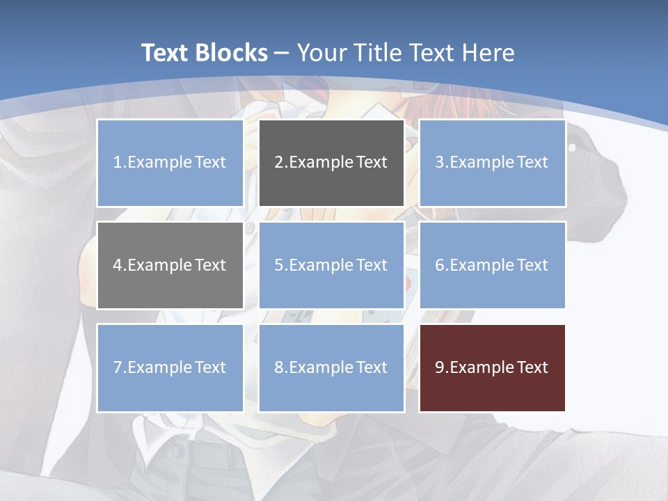 A Man And A Woman Are Sitting On A Bench PowerPoint Template