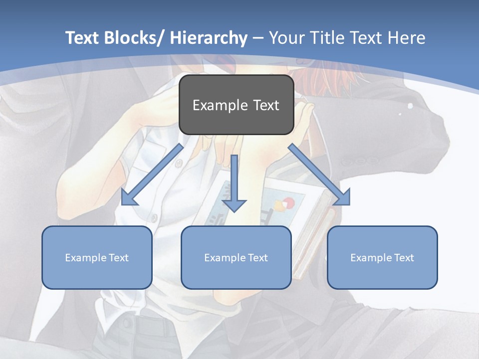 A Man And A Woman Are Sitting On A Bench PowerPoint Template